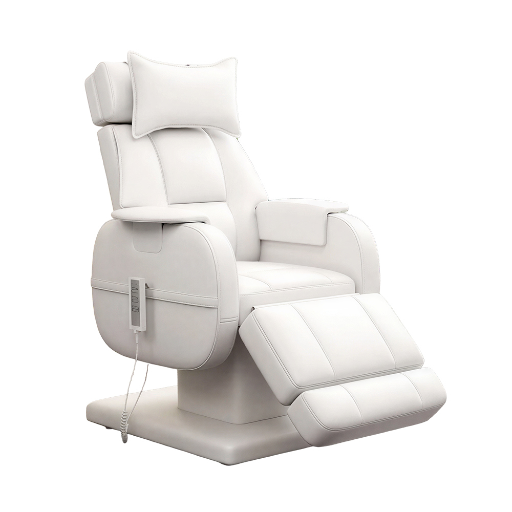 Salon Cosmetic Adjustable Reclining Massage 3 Motors Facial Spa LED Beauty Lash Bed