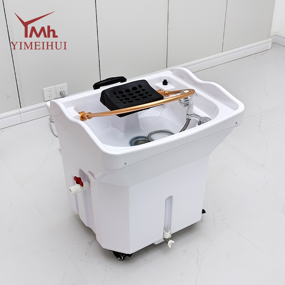 Luxury Hair Washing Head Therapy SPA Pipeless Portable Shampoo Basin Sink With Water Tanks Head Spa for Beauty Salon