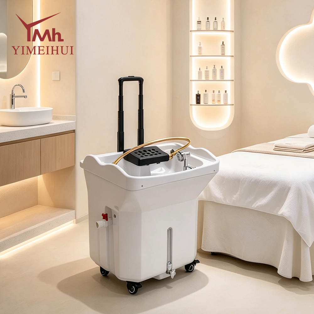 Luxury Hair Washing Head Therapy SPA Pipeless Portable Shampoo Basin Sink With Water Tanks Head Spa for Beauty Salon