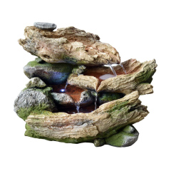 Wood River Stone Rock Waterall Fountain Manufacturer Woodlog Water Feature Fountain
