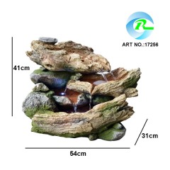 Wood River Stone Rock Waterall Fountain Manufacturer Woodlog Water Feature Fountain