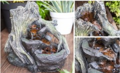 Woodland Water Fountain Wood Trunk Twist Waterfall Water Feature,Woodland Water Fountain Wood Trunk Twist Waterfall Water Feature,Quanzhou Rich Green Technology Co.,Ltd.