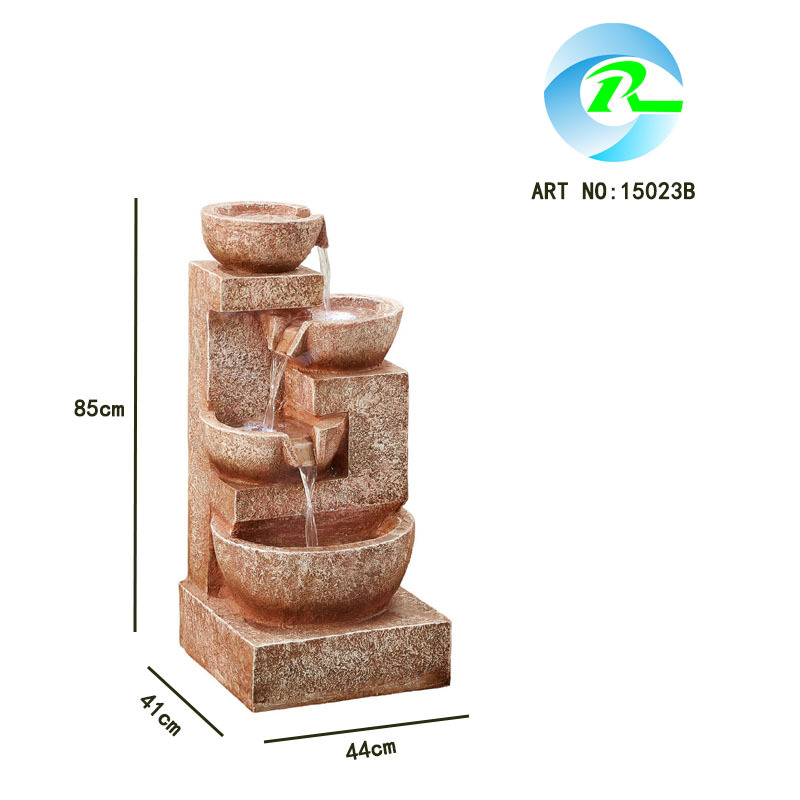 Modern Contemporary Stacked Bowls Fountain Cascading Water Feature | Fountain Water Feature Manufacturer China,Modern Contemporary Stacked Bowls Fountain Water Feature Manufacturer,Quanzhou Rich Green Technology Co.,Ltd.