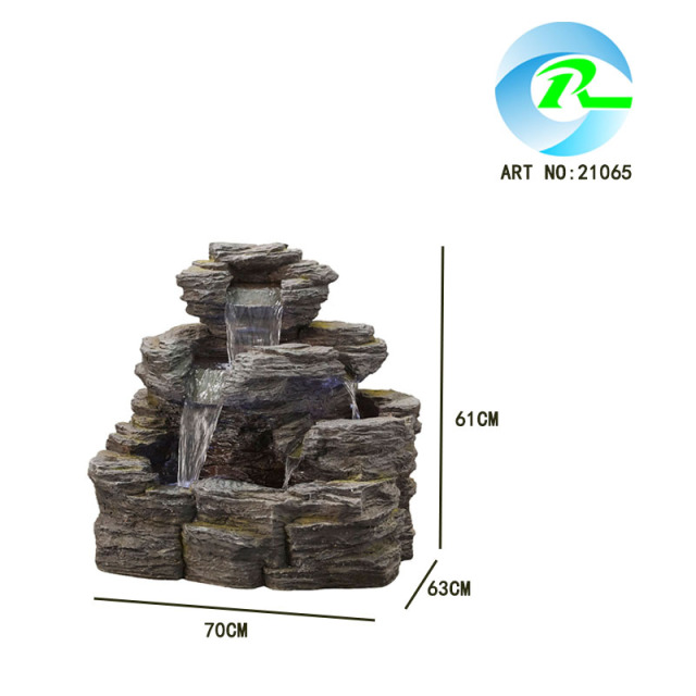 Slate Water Fall Water Feature Slate-effect Cascading Waterfall Fountain Tiered Stone Waterfall Water Feature