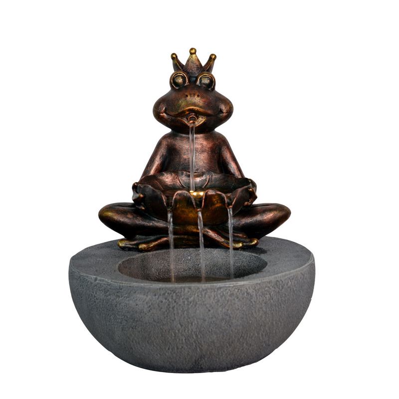 ZEN Frog Spitter Fountain Sitting Crown Frog Water Fall Water Feature,ZEN Frog Spitter Fountain Sitting Crown Frog Water Fall Water Feature,Quanzhou Rich Green Technology Co.,Ltd.