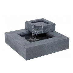 Granite Stone Modern Water Fall Fountain Two Tier Cascading Contemporary Water Feature-Fountain Manufacturer China,Granite Stone Water Feature Polyresin Geometric Fountain Manufacturer,Quanzhou Rich Green Technology Co.,Ltd.