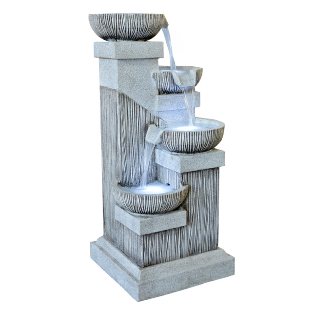 Textured Granite Stone Bowl Cascading Water Fall Fountain Modern Style Tier Water Feature,Textured Granite Stone Bowl Cascading Water Fall Fountain Modern Style Tier Water Feature,Quanzhou Rich Green Technology Co.,Ltd.