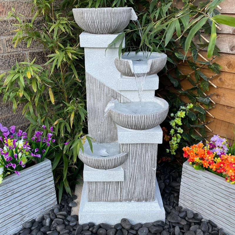 Textured Granite Stone Bowl Cascading Water Fall Fountain Modern Style Tier Water Feature,Textured Granite Stone Bowl Cascading Water Fall Fountain Modern Style Tier Water Feature,Quanzhou Rich Green Technology Co.,Ltd.
