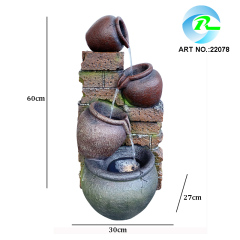 Polyresin Brick Pots Cascading Water Feature Solar Brick Pot Fountain With Battery Backup | Fountain Supplier in China,Polyresin Brick Solar Fountain With Battery Backup | Fountain Supplier,Quanzhou Rich Green Technology Co.,Ltd.