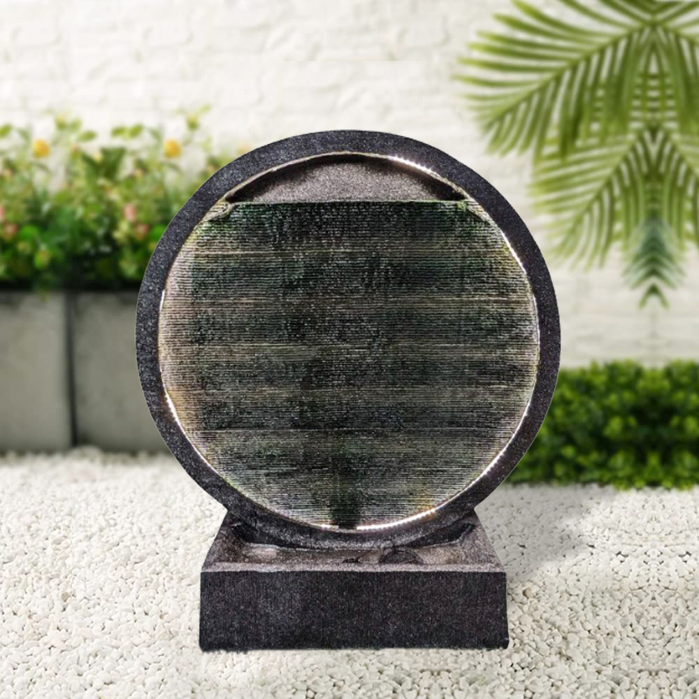 Modern Round Waterfall Wall Fountain – Ripple Flow LED Garden Feature Manufacturer and Supplier In China,Modern Round Waterfall Fountain – Ripple Flow  Garden Feature Supplier,Quanzhou Rich Green Technology Co.,Ltd.