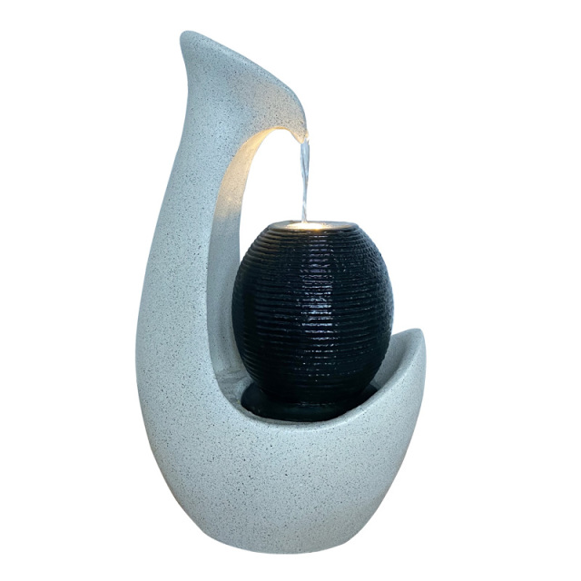 Modern Contemporary Circular Ball Fountain Ripple Ball Water Feature Granite Stone-effect Fountain,Modern Contemporary Circular Ball Fountain Ripple Ball Water Feature Granite Stone-effect Fountain,Quanzhou Rich Green Technology Co.,Ltd.