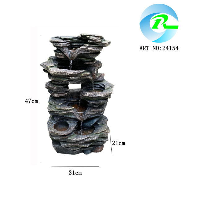 Solar Rock Stone Fountain Solar Powered Water Feature with Rechargeable Battery | Fountain Water Feature Supplier China,Solar Fountain Water Feature with Battery | Fountain Supplier China,Quanzhou Rich Green Technology Co.,Ltd.
