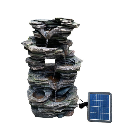 Solar Rock Stone Fountain Solar Powered Water Feature with Rechargeable Battery | Fountain Water Feature Supplier China,Solar Fountain Water Feature with Battery | Fountain Supplier China,Quanzhou Rich Green Technology Co.,Ltd.