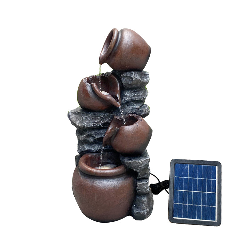 Solar Powered Stacked Pots Fountain Cascading Pot Water Fall Water Feature With Rechargeable Battery Backup,Solar Powered Stacked Pots Fountain Cascading Pot Water Fall Water Feature With Rechargeable Battery Backup,Quanzhou Rich Green Technology Co.,Ltd.
