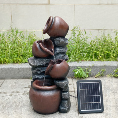 Solar Powered Stacked Pots Fountain Cascading Pot Water Fall Water Feature With Rechargeable Battery Backup,Solar Powered Stacked Pots Fountain Cascading Pot Water Fall Water Feature With Rechargeable Battery Backup,Quanzhou Rich Green Technology Co.,Ltd.