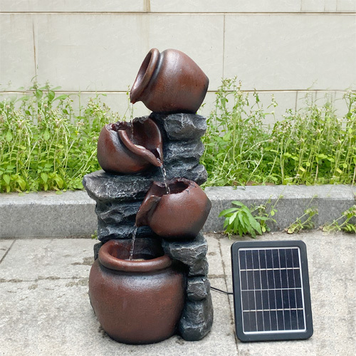 Solar Powered Stacked Pots Fountain Cascading Pot Water Fall Water Feature With Rechargeable Battery Backup,Solar Powered Stacked Pots Fountain Cascading Pot Water Fall Water Feature With Rechargeable Battery Backup,Quanzhou Rich Green Technology Co.,Ltd.