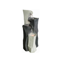 Textured Granite Stone Outdoor Water Fountain | Modern Tiered Design-Cascading Water Fall Water Feature