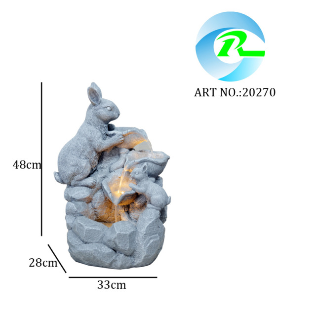 Outdoor Polyresin Rabbit Fountain-Water Feature Manufacturer in China,Outdoor Polyresin Rabbit Fountain-Water Feature Manufacturer in China,Quanzhou Rich Green Technology Co.,Ltd.
