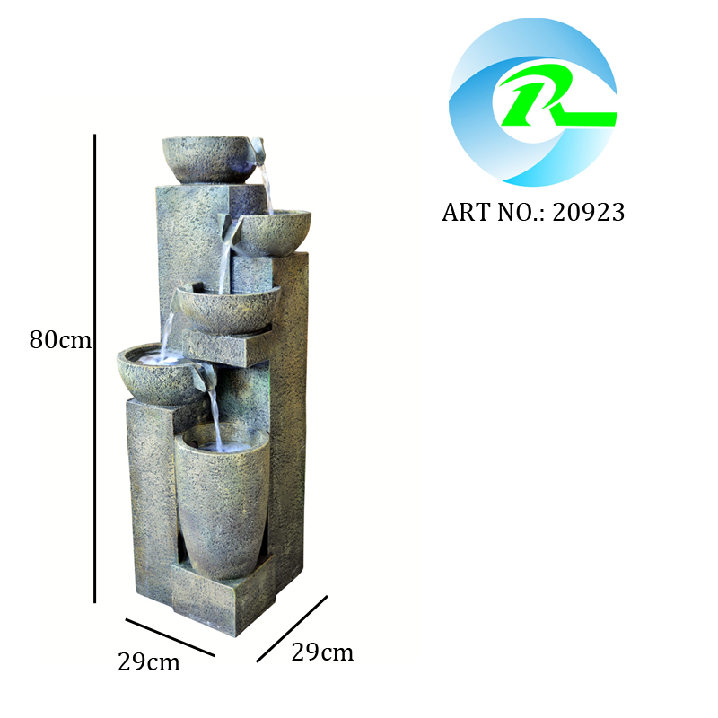 Modern 5-tier Water Flow Fountain Contemporary Bowls Cascading Water Flow Fountain,Modern 5-tier Water Flow Fountain Contemporary Bowls Cascading Water Flow Fountain,Quanzhou Rich Green Technology Co.,Ltd.