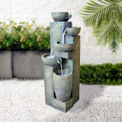 Modern 5-tier Water Flow Fountain Contemporary Bowls Cascading Water Flow Fountain,Modern 5-tier Water Flow Fountain Contemporary Bowls Cascading Water Flow Fountain,Quanzhou Rich Green Technology Co.,Ltd.