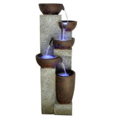 Modern 5-tier Water Flow Fountain Contemporary Bowls Cascading Water Flow Fountain,Modern 5-tier Water Flow Fountain Contemporary Bowls Cascading Water Flow Fountain,Quanzhou Rich Green Technology Co.,Ltd.