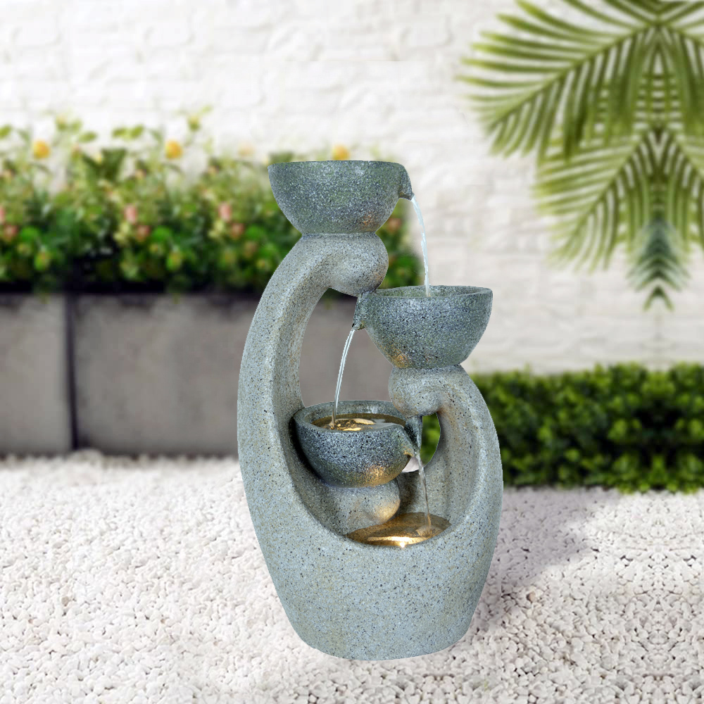 Modern design Contemporary Bowls Cascading Water Flow Fountain Tiered Water Feature | Fountain Water Feature Manufacturer and Supplier,Modern Contemporary Bowls Fountain Water Feature Manufacturer,Quanzhou Rich Green Technology Co.,Ltd.