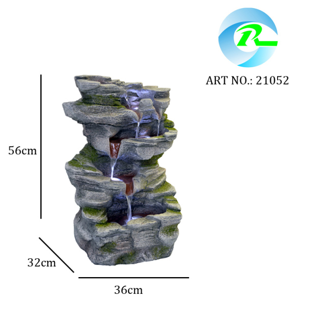 Tiered Cascading Rock Stone Slate Fountain Cascading Water Fall | Water Feature Fountain Supplier China,Outdoor Rock Stone Tiered Fountain Water Feature Manufacturer China,Quanzhou Rich Green Technology Co.,Ltd.