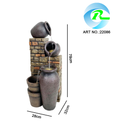 Stacked Pots Water Fall Fountain Brick Pots Multi-tier Cascading Water Flow Water Feature,Stacked Pots Water Fall Fountain Brick Pots Multi-tier Cascading Water Flow Water Feature,Quanzhou Rich Green Technology Co.,Ltd.