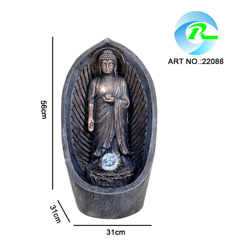 Standing Buddha Fountain Spinning Ball Water Flow Buddha Water Feature,Standing Buddha Fountain Spinning Ball Water Flow Buddha Water Feature,Quanzhou Rich Green Technology Co.,Ltd.