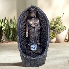 Standing Buddha Fountain Spinning Ball Water Flow Buddha Water Feature,Standing Buddha Fountain Spinning Ball Water Flow Buddha Water Feature,Quanzhou Rich Green Technology Co.,Ltd.