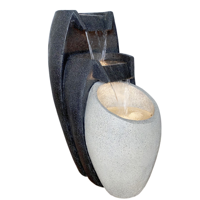 Modern Grante Stone Effect Cascading Water Flow Fountain Contemporary Outdoor Tier Water Feature,Modern Grante Stone Effect Cascading Water Flow Fountain Contemporary Outdoor Tier Water Feature,Quanzhou Rich Green Technology Co.,Ltd.