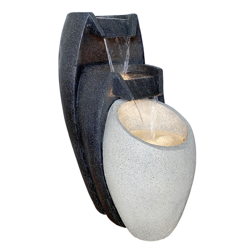 Modern Grante Stone Effect Cascading Water Flow Fountain Contemporary Outdoor Tier Water Feature,Modern Grante Stone Effect Cascading Water Flow Fountain Contemporary Outdoor Tier Water Feature,Quanzhou Rich Green Technology Co.,Ltd.