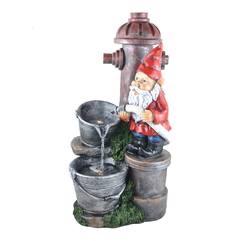 Fire Hydrant Gnome and Meditation Gnome Water Fountain Wood Trunk Water Flow and Buckets Water Flow Water Feature,Fire Hydrant Gnome and Meditation Gnome Water Fountain Wood Trunk Water Flow and Buckets Water Flow Water Feature,Quanzhou Rich Green Technology Co.,Ltd.