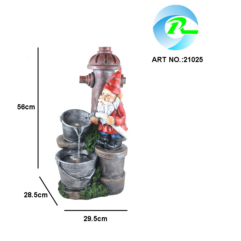 Fire Hydrant Gnome and Meditation Gnome Water Fountain Wood Trunk Water Flow and Buckets Water Flow Water Feature,Fire Hydrant Gnome and Meditation Gnome Water Fountain Wood Trunk Water Flow and Buckets Water Flow Water Feature,Quanzhou Rich Green Technology Co.,Ltd.