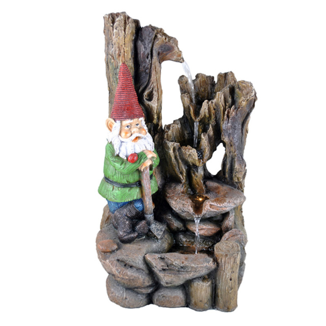 Fire Hydrant Gnome and Meditation Gnome Water Fountain Wood Trunk Water Flow and Buckets Water Flow Water Feature,Fire Hydrant Gnome and Meditation Gnome Water Fountain Wood Trunk Water Flow and Buckets Water Flow Water Feature,Quanzhou Rich Green Technology Co.,Ltd.