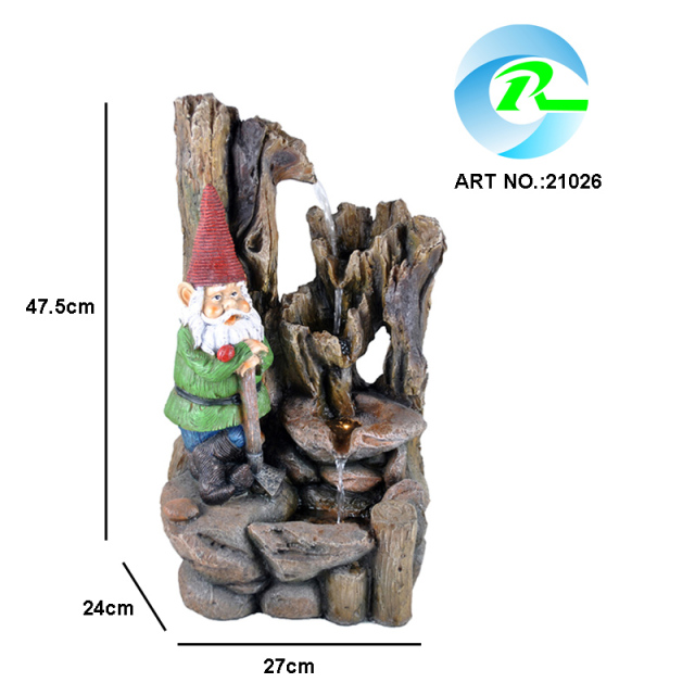 Fire Hydrant Gnome and Meditation Gnome Water Fountain Wood Trunk Water Flow and Buckets Water Flow Water Feature,Fire Hydrant Gnome and Meditation Gnome Water Fountain Wood Trunk Water Flow and Buckets Water Flow Water Feature,Quanzhou Rich Green Technology Co.,Ltd.