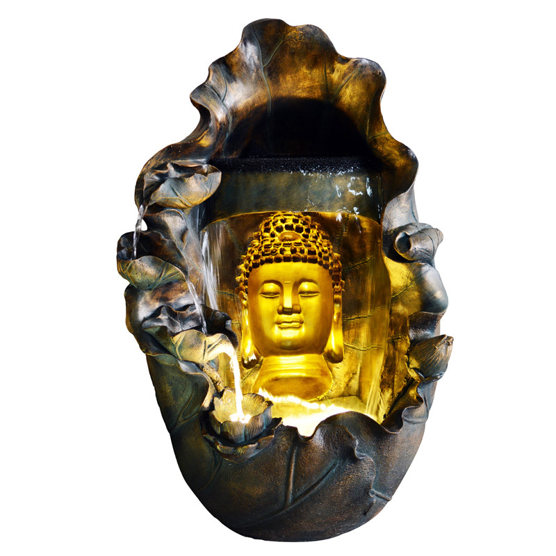 3D Effect Buddha Head Blade Water Fall Fountain Cascading Leaves Water Flow Fountain,3D Effect Buddha Head Blade Water Fall Fountain Cascading Leaves Water Flow Fountain,Quanzhou Rich Green Technology Co.,Ltd.
