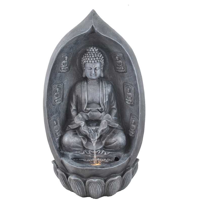 Sitting Buddha Lotus Water Fall Fountain Lotus Pedestal Meditation Buddha Water Feature,Sitting Buddha Lotus Water Fall Fountain Lotus Pedestal Meditation Buddha Water Feature,Quanzhou Rich Green Technology Co.,Ltd.