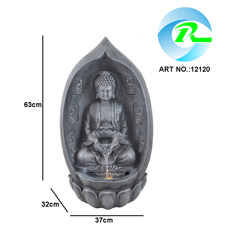 Sitting Buddha Lotus Water Fall Fountain Lotus Pedestal Meditation Buddha Water Feature,Sitting Buddha Lotus Water Fall Fountain Lotus Pedestal Meditation Buddha Water Feature,Quanzhou Rich Green Technology Co.,Ltd.