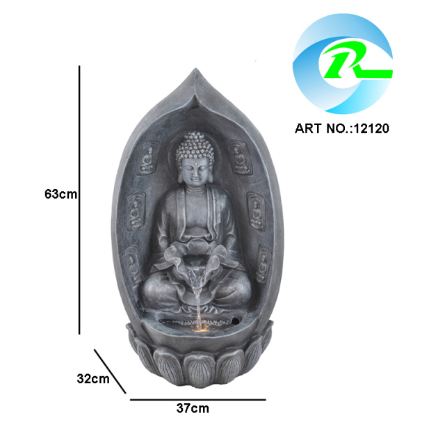 Sitting Buddha Lotus Water Fall Fountain Lotus Pedestal Meditation Buddha Water Feature,Sitting Buddha Lotus Water Fall Fountain Lotus Pedestal Meditation Buddha Water Feature,Quanzhou Rich Green Technology Co.,Ltd.