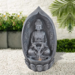 Sitting Buddha Lotus Water Fall Fountain Lotus Pedestal Meditation Buddha Water Feature,Sitting Buddha Lotus Water Fall Fountain Lotus Pedestal Meditation Buddha Water Feature,Quanzhou Rich Green Technology Co.,Ltd.