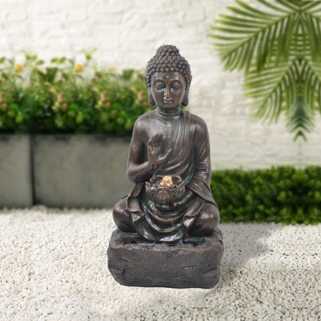 Meditation Buddha Bubble Water Flow Fountain Sitting Buddha Zen Water Feature,Meditation Buddha Bubble Water Flow Fountain Sitting Buddha Zen Water Feature,Quanzhou Rich Green Technology Co.,Ltd.