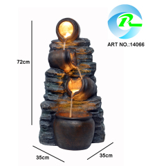 Stacked Pots and Jugs Cascading Flow Fountain 4-Tiered Pots and Stone Water Feature,Stacked Pots and Jugs Cascading Flow Fountain 4-Tiered Pots and Stone Water Feature,Quanzhou Rich Green Technology Co.,Ltd.