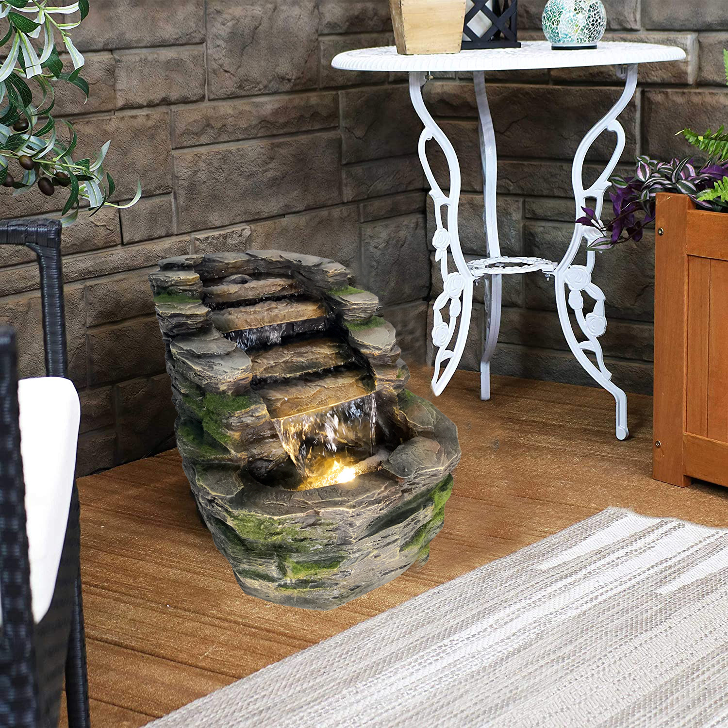 River Rock Water Fountain Rock Stone Slate Multi-tier Water Blade Fall Water Feature,River Rock Water Fountain Rock Stone Slate Multi-tier Water Blade Fall Water Feature,Quanzhou Rich Green Technology Co.,Ltd.