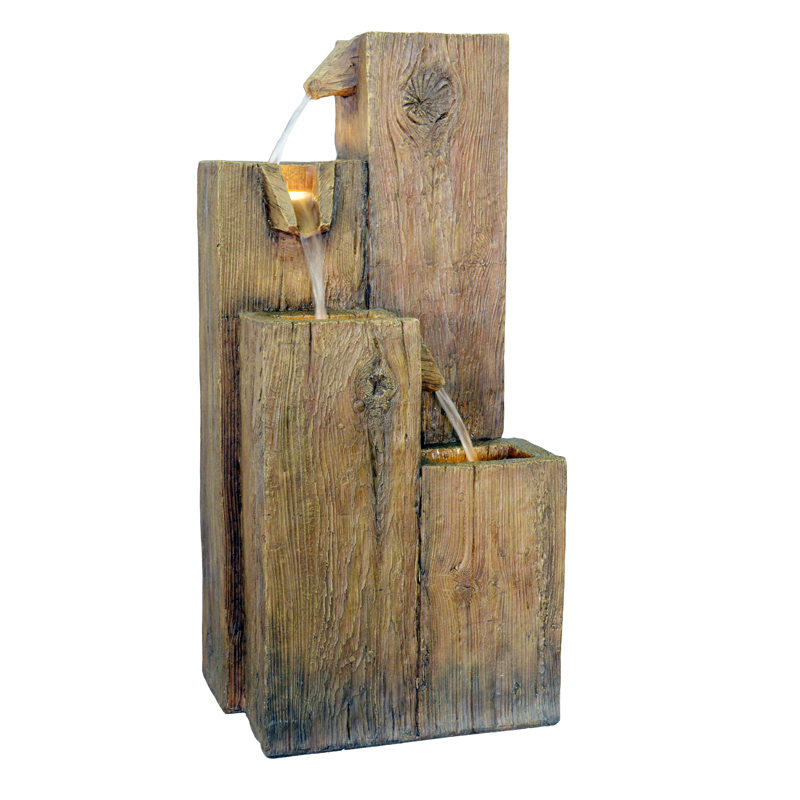 Wood Cascading Water Flow Fountain Tiered Wood Water Feature,Wood Cascading Water Flow Fountain Tiered Wood Water Feature,Quanzhou Rich Green Technology Co.,Ltd.