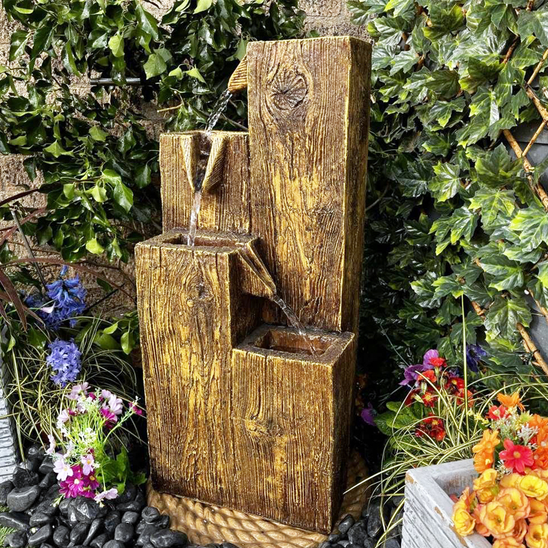 Wood Cascading Water Flow Fountain Tiered Wood Water Feature,Wood Cascading Water Flow Fountain Tiered Wood Water Feature,Quanzhou Rich Green Technology Co.,Ltd.