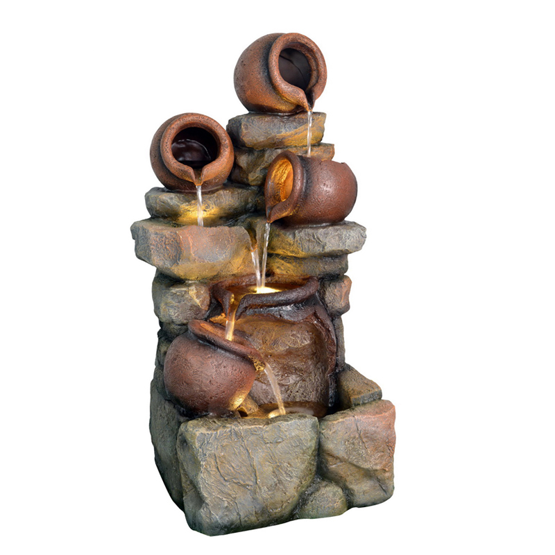Stacked Pots and Jugs Stone Cascading Water Fall Fountain Outdoor Water Feture Decor,Stacked Pots and Jugs Stone Cascading Water Fall Fountain Outdoor Water Feture Decor,Quanzhou Rich Green Technology Co.,Ltd.