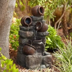 Stacked Pots and Jugs Stone Cascading Water Fall Fountain Outdoor Water Feture Decor,Stacked Pots and Jugs Stone Cascading Water Fall Fountain Outdoor Water Feture Decor,Quanzhou Rich Green Technology Co.,Ltd.