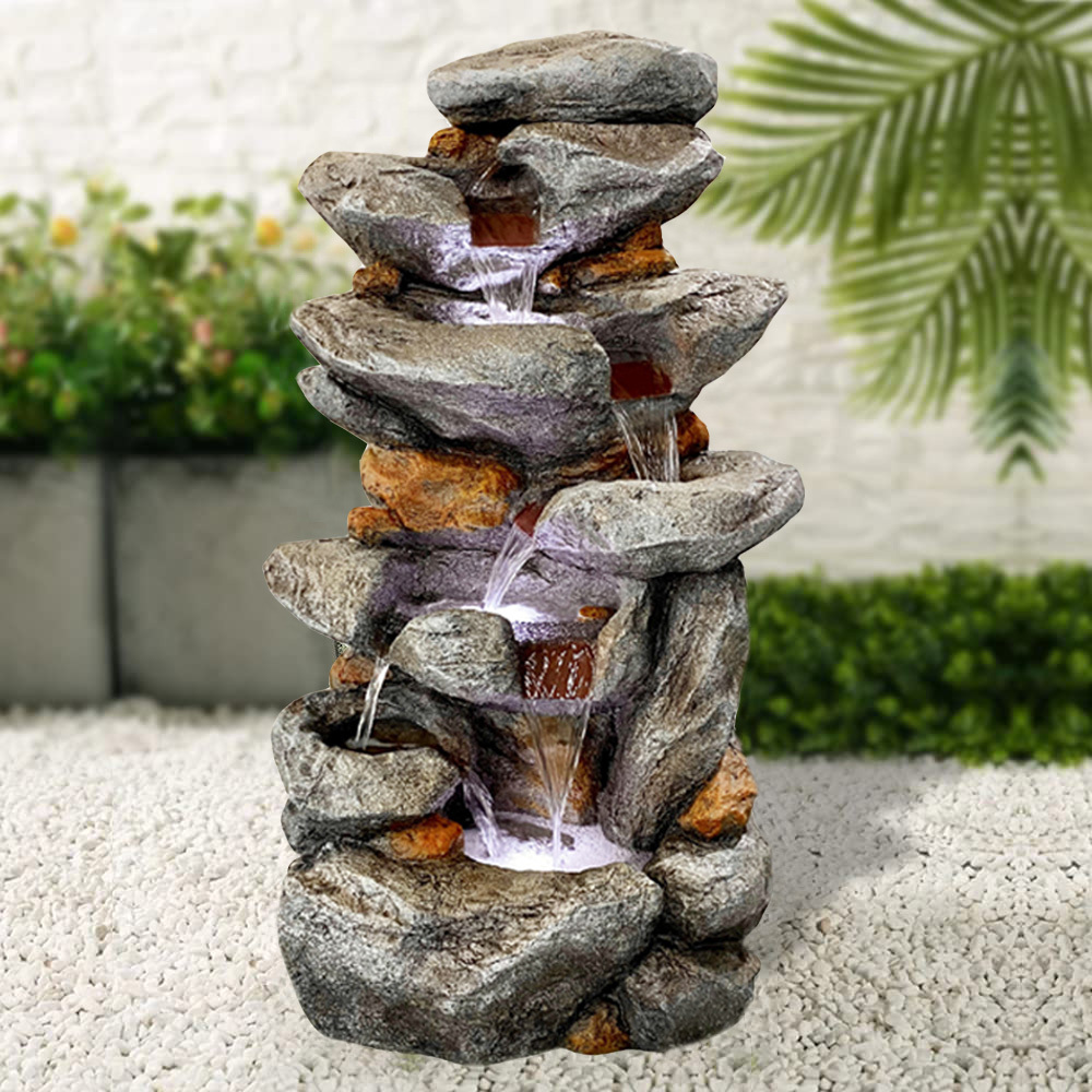 Rock Cascading Water Fall Fountain 6-Tier Rock Stone Water Fall Water Feature,Rock Cascading Water Fall Fountain 6-Tier Rock Stone Water Fall Water Feature,Quanzhou Rich Green Technology Co.,Ltd.