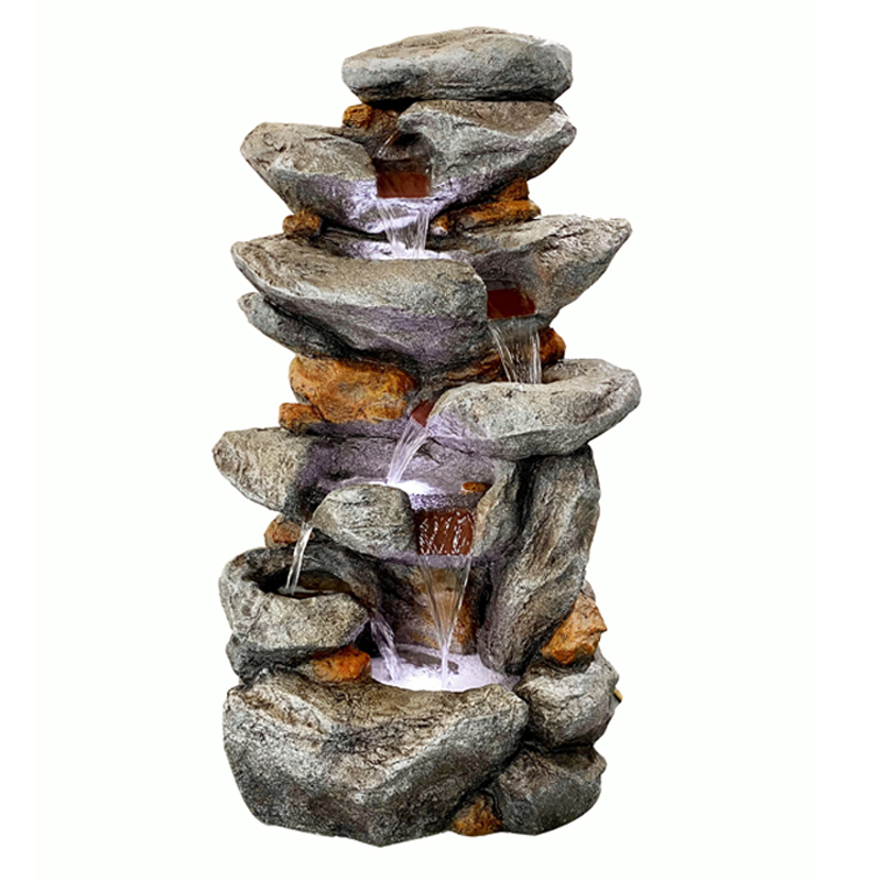 Rock Cascading Water Fall Fountain 6-Tier Rock Stone Water Fall Water Feature,Rock Cascading Water Fall Fountain 6-Tier Rock Stone Water Fall Water Feature,Quanzhou Rich Green Technology Co.,Ltd.
